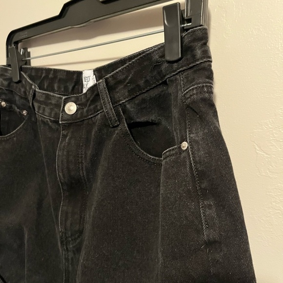 Princess Poly Black Denim Shorts - Picture 4 of 9